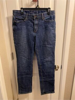 Levis 525 Jeans 12 Perfect Waist Straight Leg Stretch Dark Blue Denim 2010